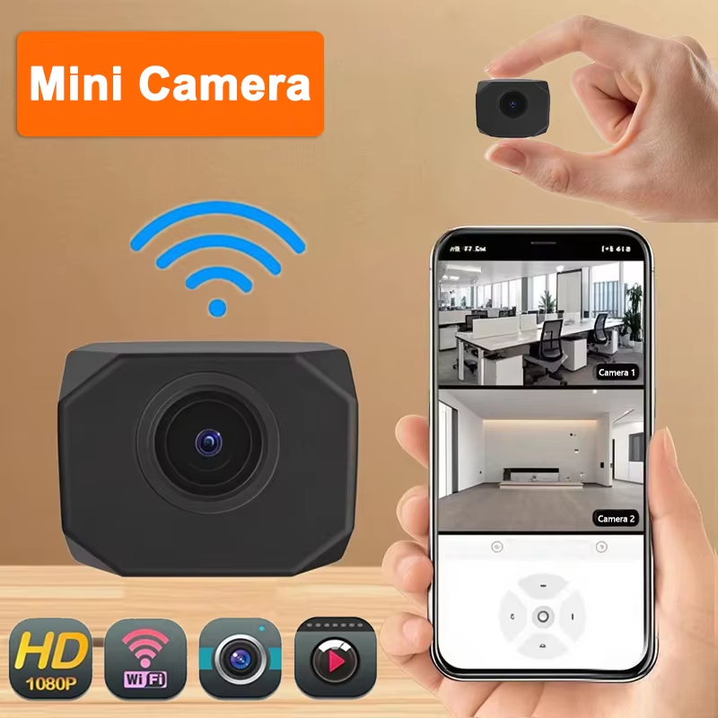 Home Security App - 4K HD WiFi-Überwachungskamera für Zuhause, Mini-Smart-IP-Überwachung