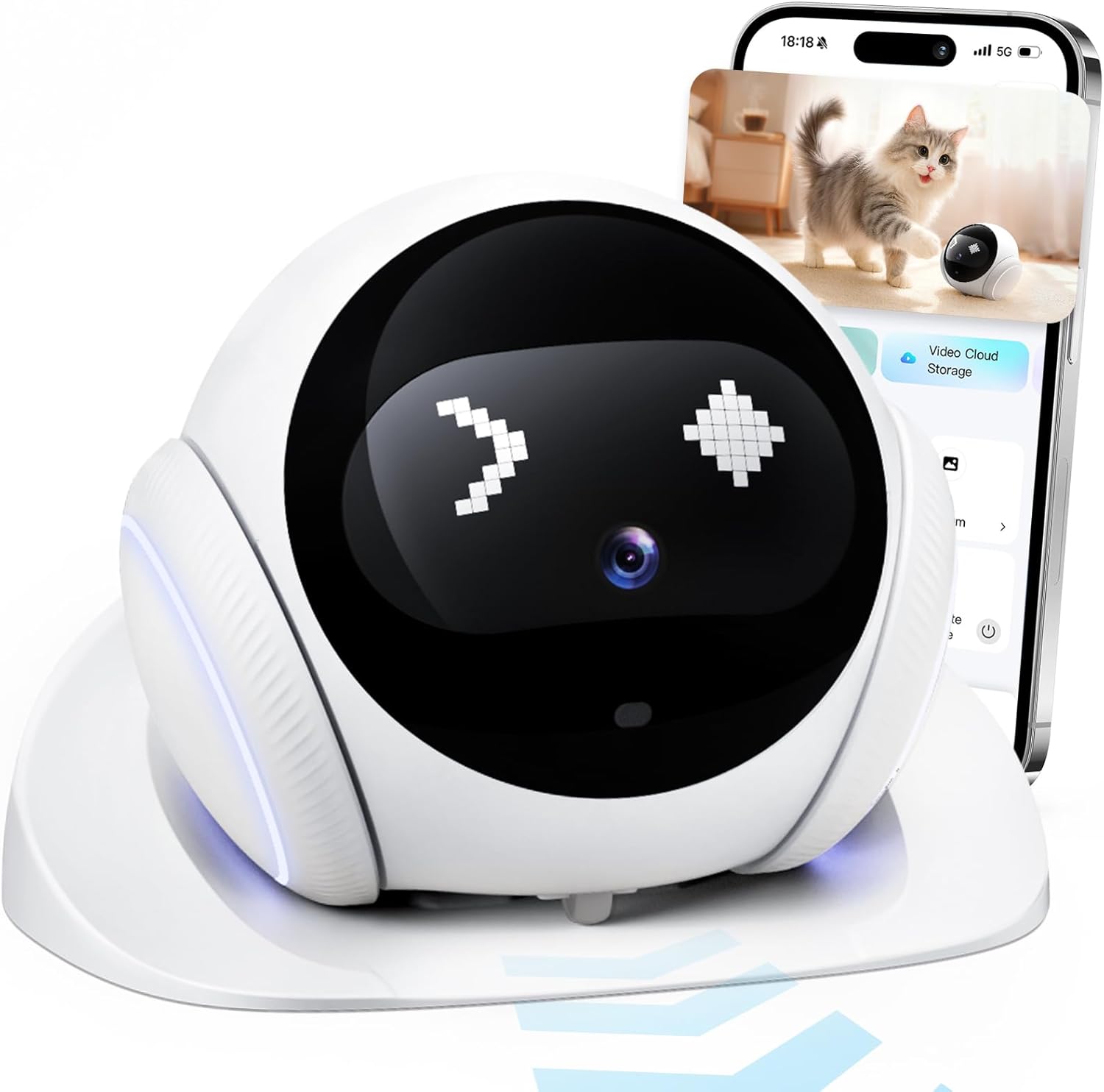 Home Security Robot Dog - 1080P HD Bewegliche Haustierkamera mit 2,4GHz