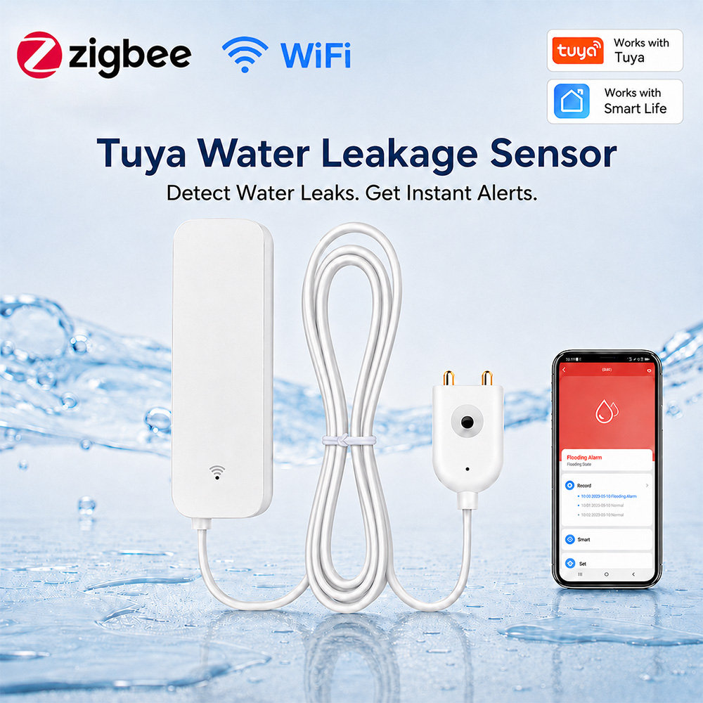 Home Security App - ZigBee WLAN Wasserleck-Sensor Überflutungs- und Leckagealarm