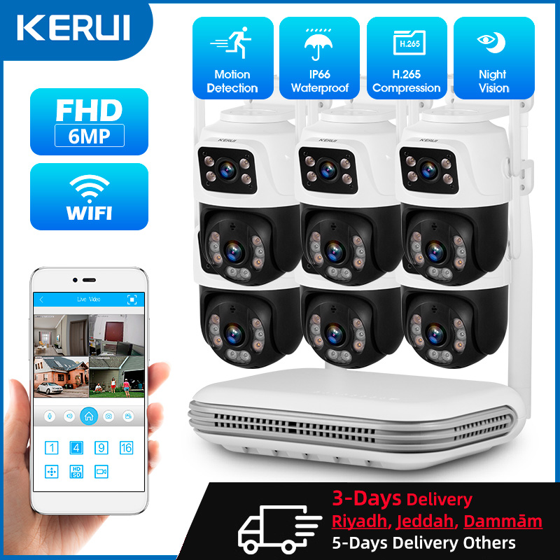 Home Security Deals - KERUI Wasserdichtes 6MP HD Wireless Dual