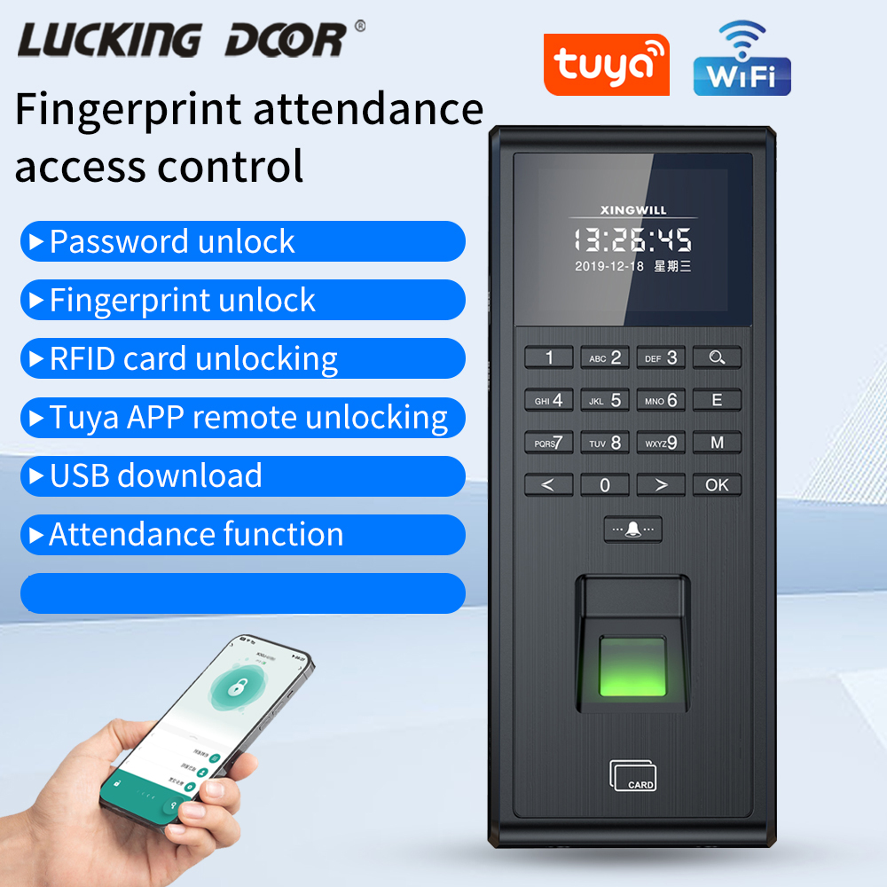 Home Security App - Tuya Smart Biometrische Fingerabdruckerkennung Zeiterfassungssystem 1000