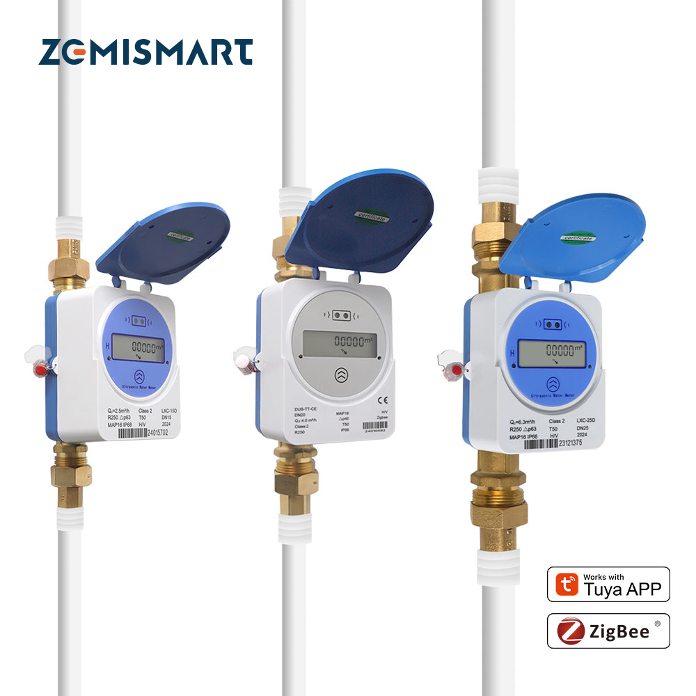 Home Security App - Zemismart Zigbee Smart Ultraschall-Wasserzähler Kompatibel mit