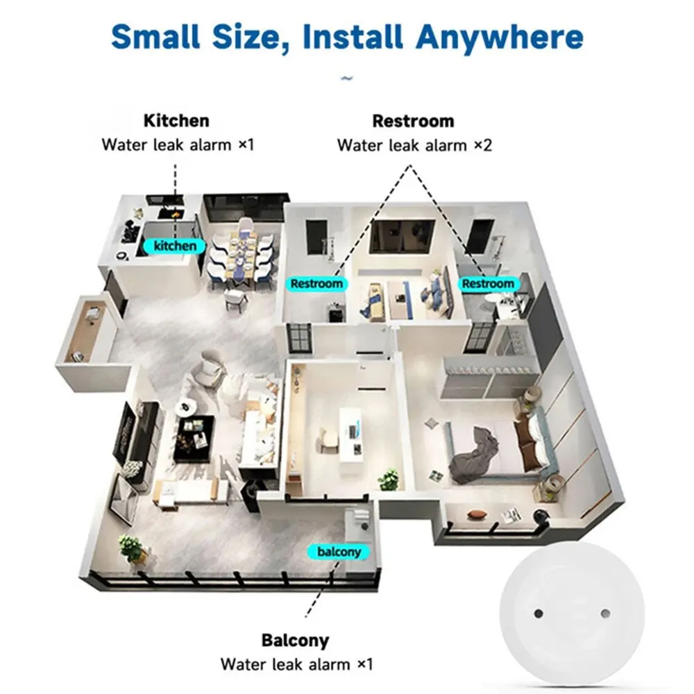 Zigbee3.0 Smart Wasserleck-Sen – Home Security Monitor Bewertung und Preis
