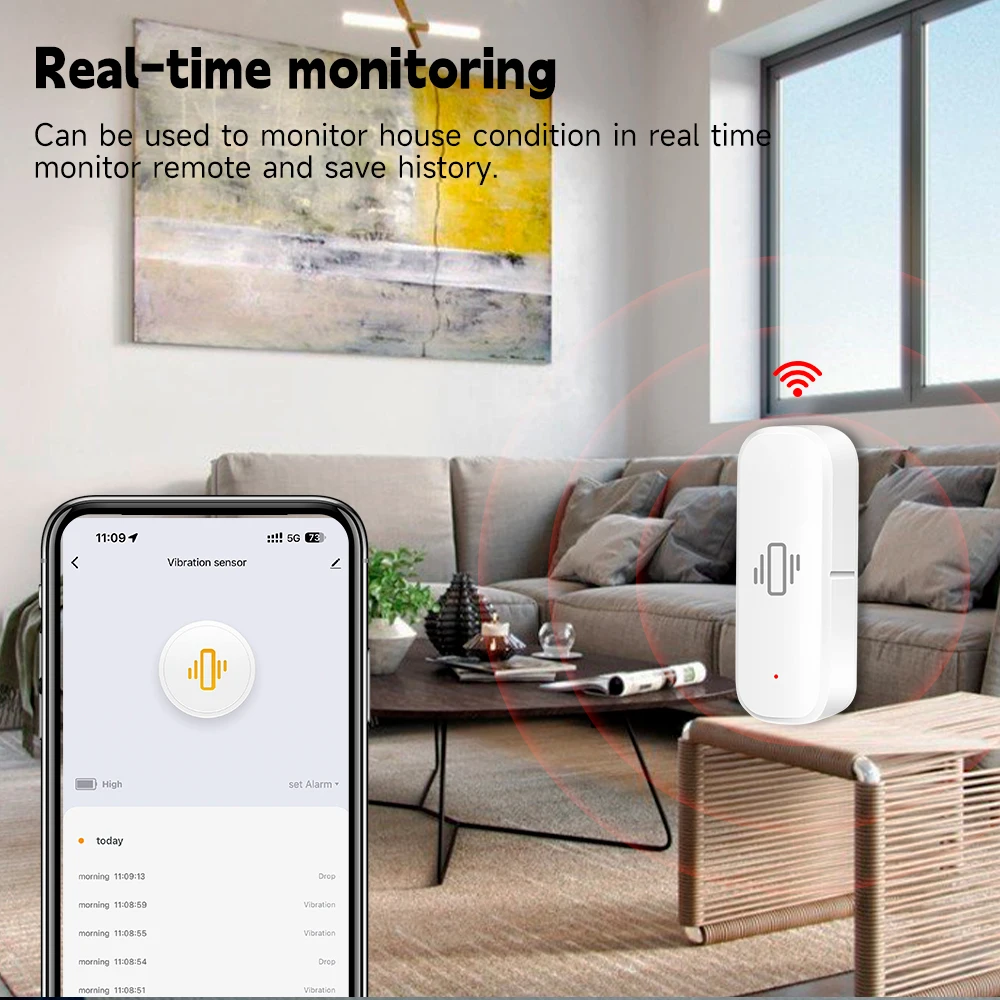 WiFi/Zigbee Smart Vibrationsse – Home Security App Bewertung und Preis