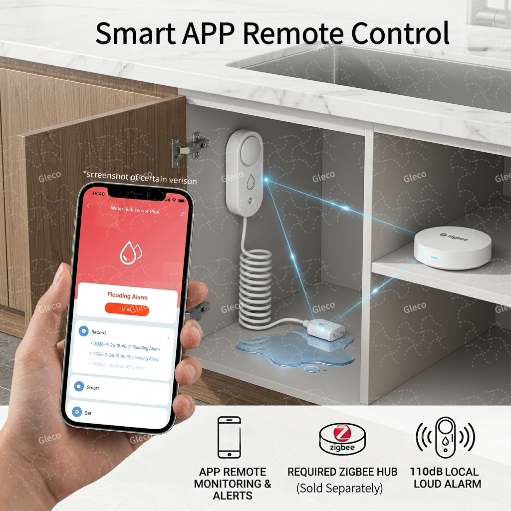 Zigbee Wasserleck-Sensor, Über – Home Security App Bewertung und Preis