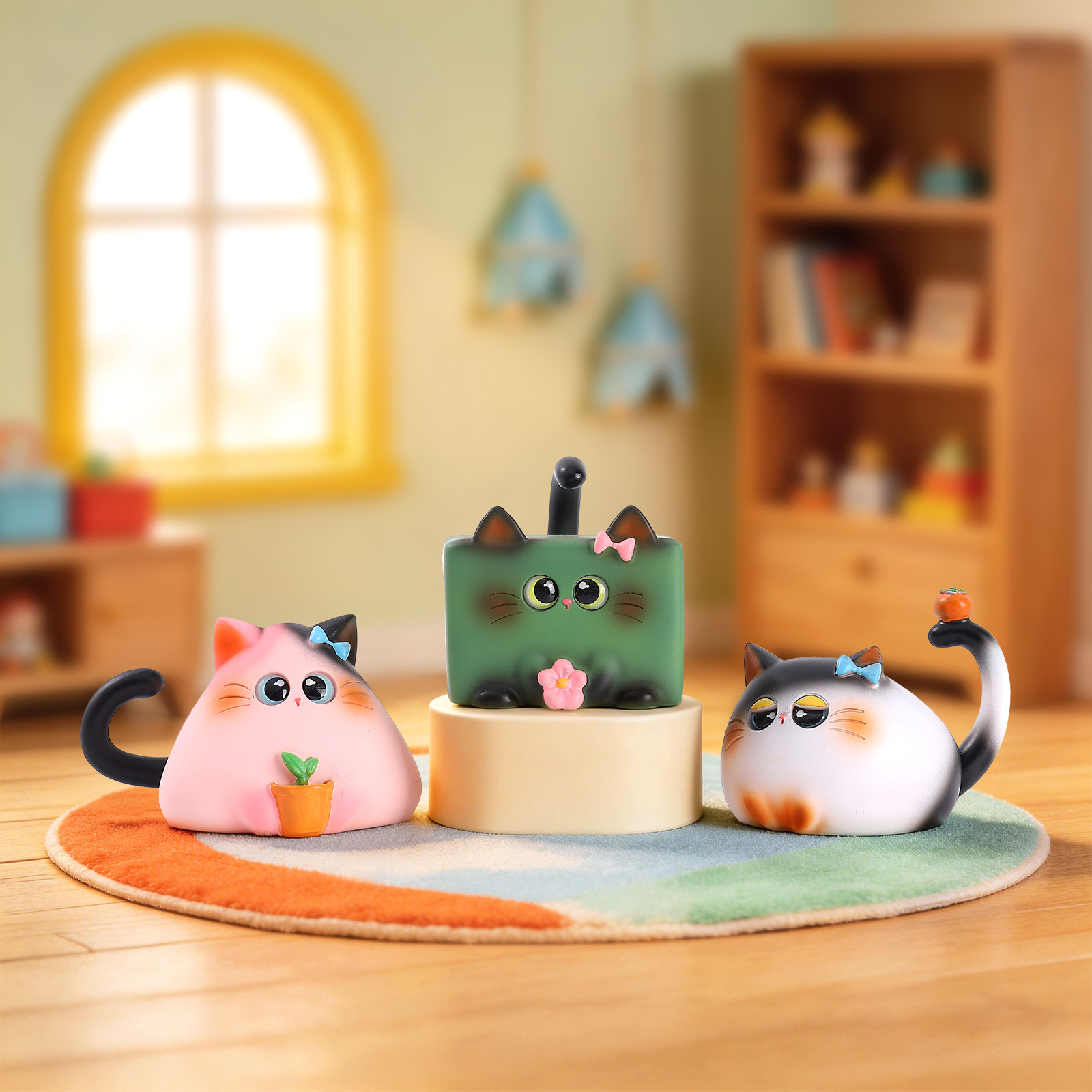 Blind Box Katzenfigur aus Harz – Home Security Items Bewertung und Preis