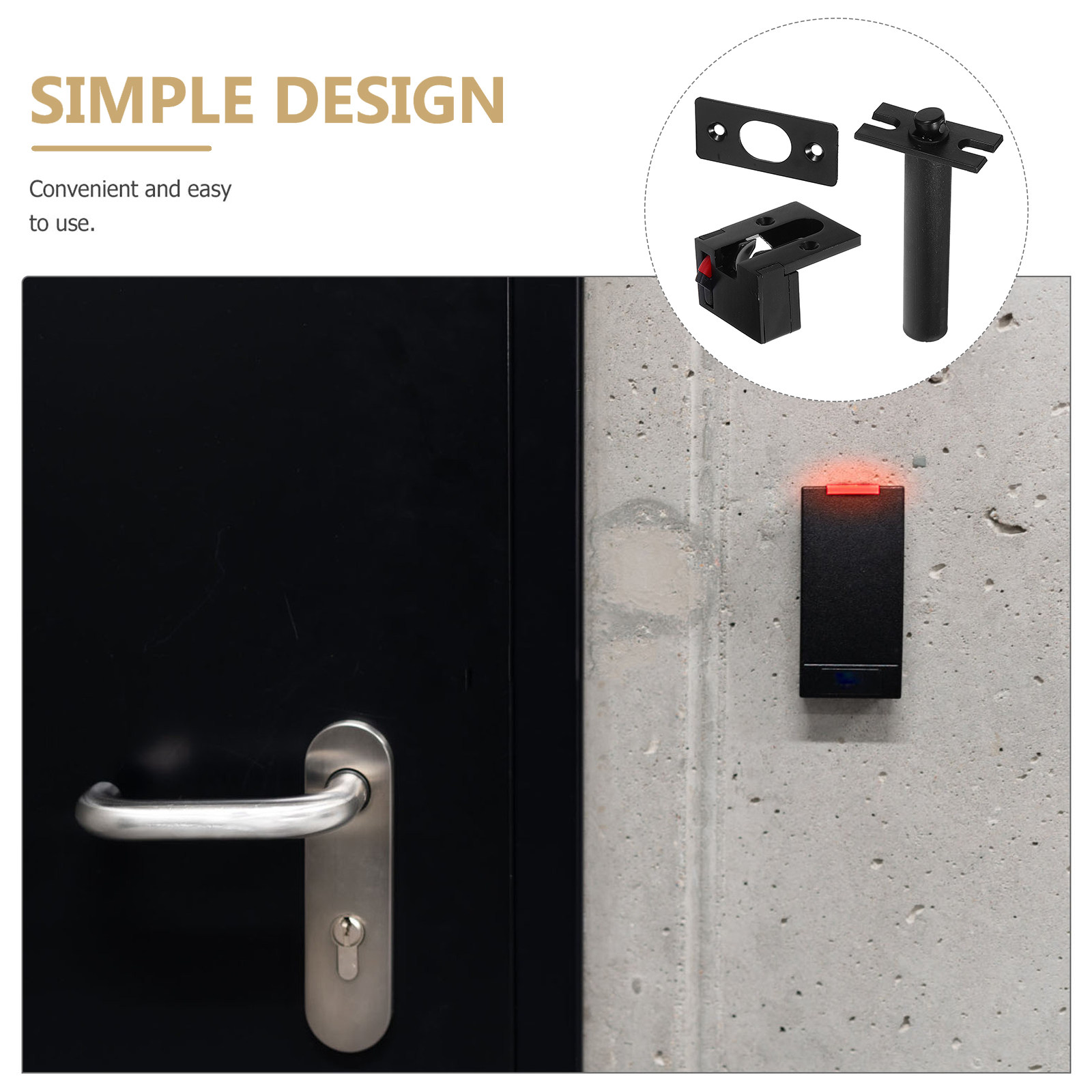 1 Set Verdecktes Edelstahl-Tür – Home Security Front Door Bewertung und Preis