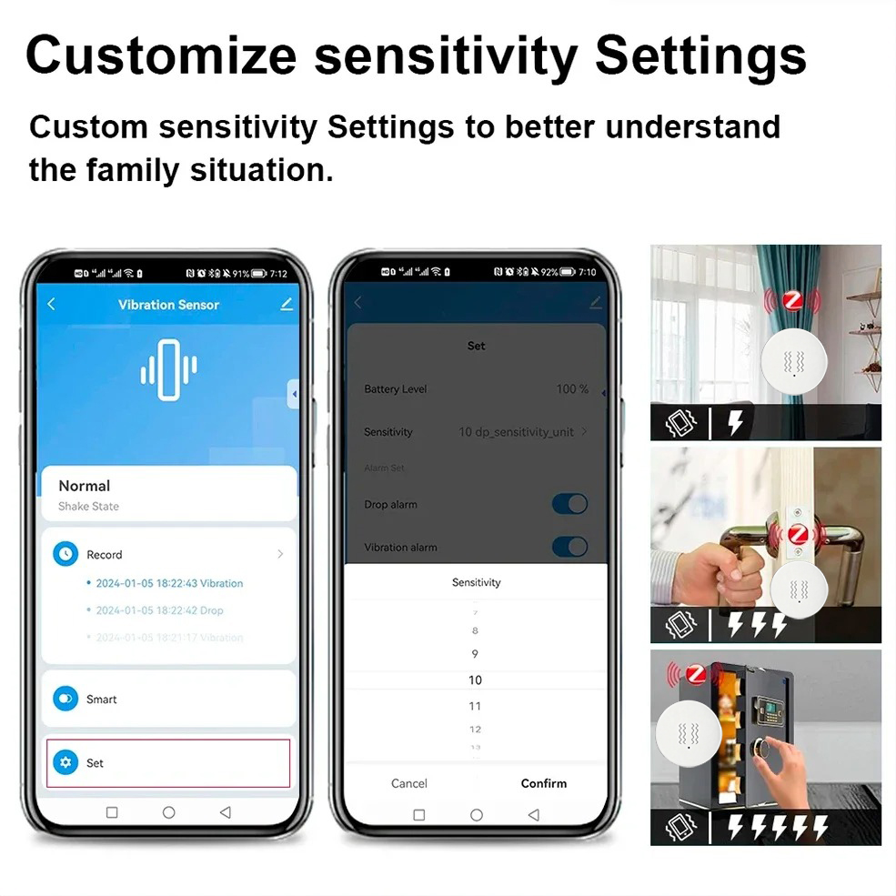 Tuya ZigBee Smart Vibrations-  – Home Security Monitor Bewertung und Preis